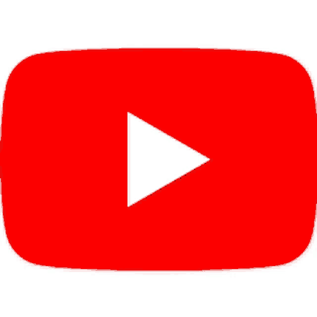 a red youtube logo with a white play arrow