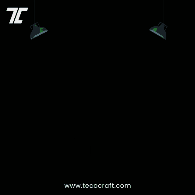 a cartoon illustration of a smiling earth with arms and legs and the website www.tecocraft.com