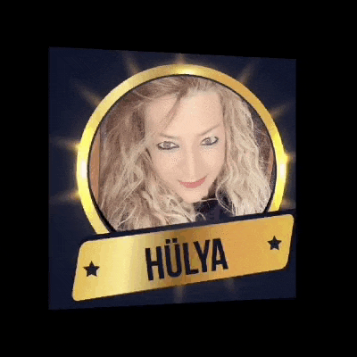a picture of a woman with the name hülya written on it