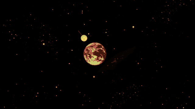 a cartoon illustration of a galaxy exploding in the space