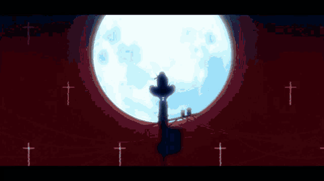 a pixel art drawing of a man with a red eye