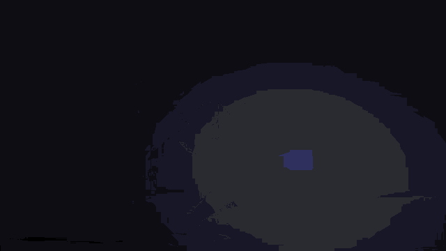 a blue background with a glowing object in the middle