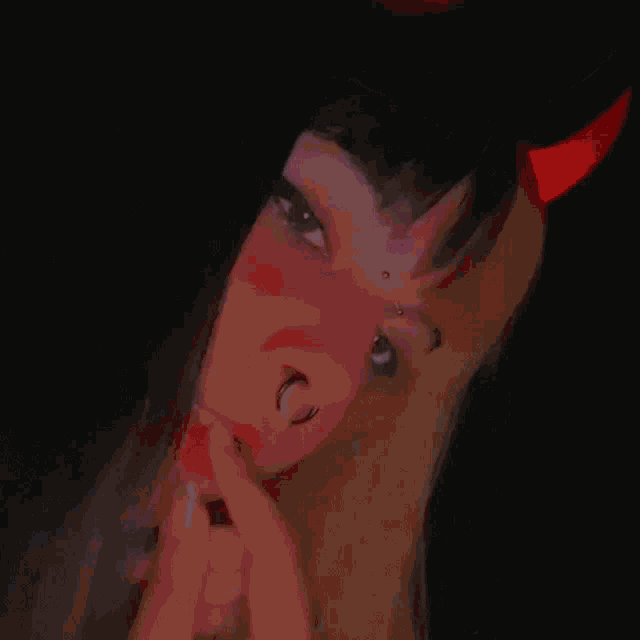 Evil Girl Selfie GIF - Evil Girl Selfie Filter GIFs