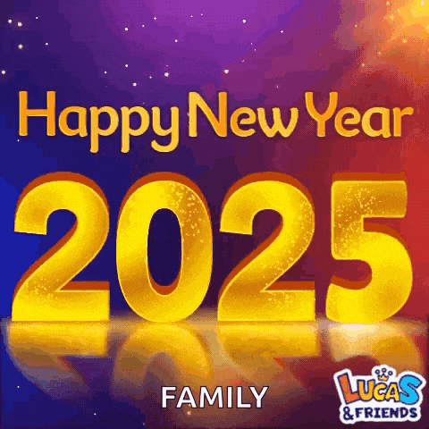 lucas and friends wishes everyone a happy new year 2025