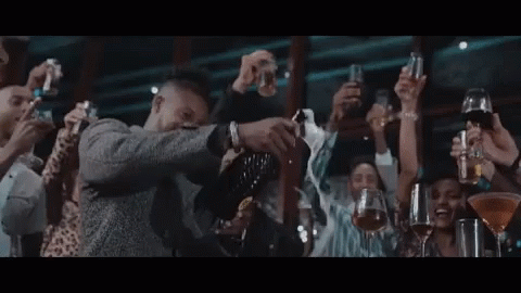 Party Champagne GIF - Party Champagne Habesha GIFs