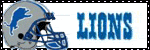 a football helmet with a dolphin on it and the word lions on it