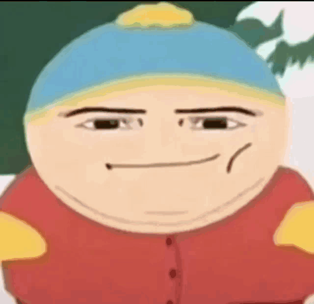 a close up of a cartoon character making a funny face with his mouth open .