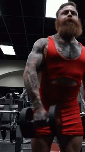 Lifting Dumbell Kevin Clevenger GIF - Lifting Dumbell Kevin Clevenger The Original Ironsanctuary GIFs