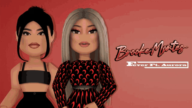 a poster for brooke montes ' ever ft aurora