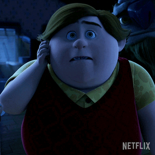 a close up of a cartoon character with a netflix logo in the corner