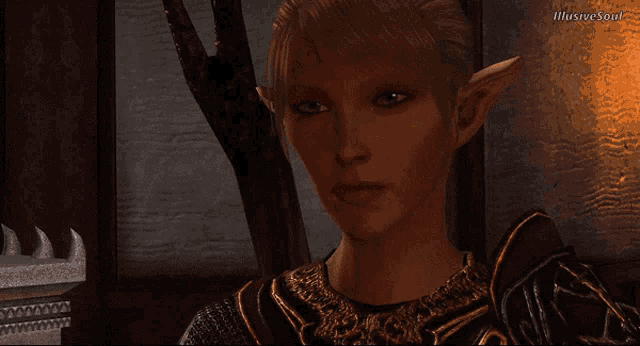 a screenshot of a video game shows a woman with blonde hair