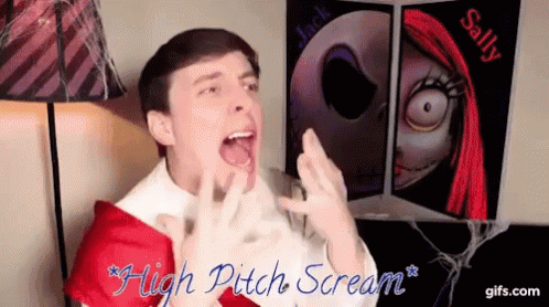 Thomas Sanders High Pitch Scream GIF - Thomas Sanders High Pitch Scream Excited GIFs