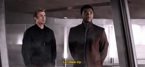 Let Them Try Black Panther GIF - Let Them Try Black Panther Captain America GIFs