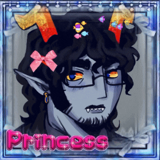 a picture of a cartoon character with the word princess on it