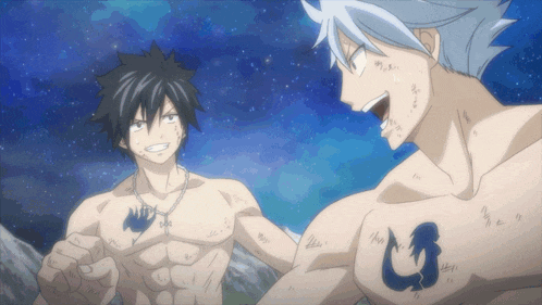 a man with a dragon tattoo on his chest