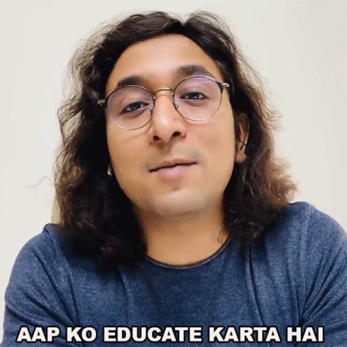 Aap Ko Educate Karta Hai Appurv Gupta GIF - Aap Ko Educate Karta Hai Appurv Gupta आपकोसिखाताहै GIFs