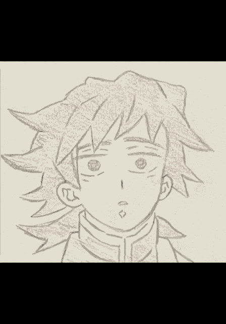 a black and white drawing of a person with a triangle in their mouth