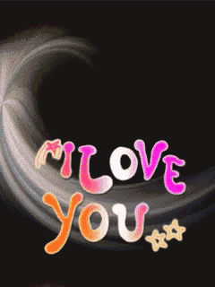 a sign that says " i love you " with a heart in the middle