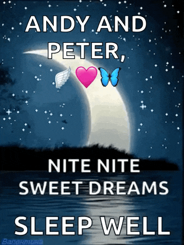 andy and peter nite nite sweet dreams sleep well poster