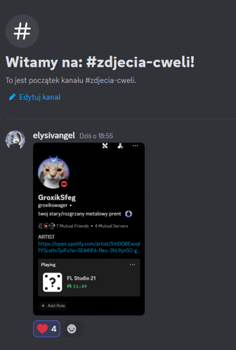 a screenshot of a discord channel with a cat on it