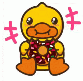Duck Donuts Candy Eating GIF - Duck Donuts Candy Eating Duck Eating Candy GIFs