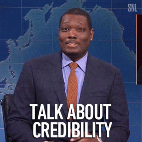 Talk About Credibility Michael Che GIF - Talk About Credibility Michael Che Saturday Night Live GIFs