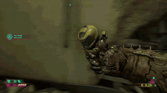 a video game shows a character with a thumbs up