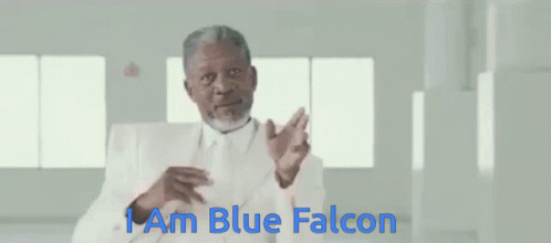 Im Blue Falcon Falcon GIF - Im Blue Falcon Blue Falcon GIFs