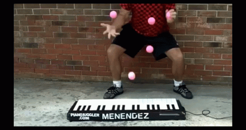 Piano Juggling GIF - Piano Juggling Gun GIFs