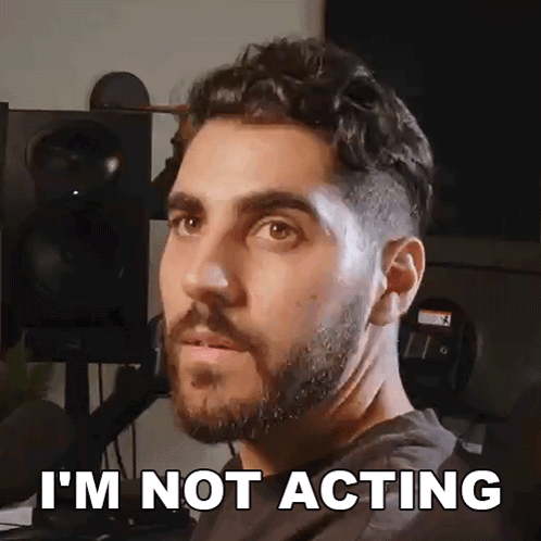 I'M Not Acting Rudy Ayoub GIF - I'M Not Acting Rudy Ayoub I'M Not Messing With You GIFs