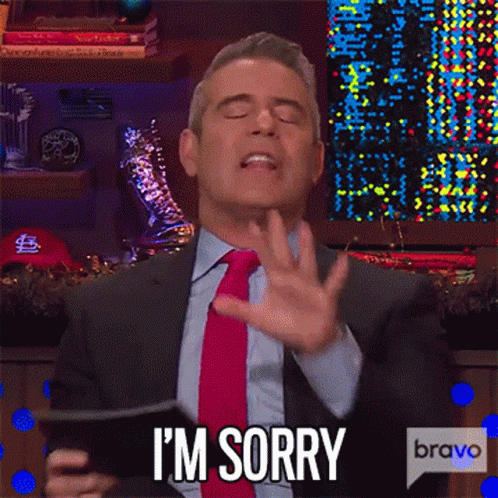 Im Sorry Andy Cohen GIF - Im Sorry Andy Cohen Watch What Happens Live GIFs