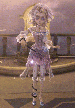 a girl in a pink dress is holding a sword in her hand
