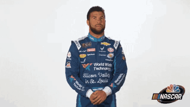 a man wearing a nascar shirt says o'm