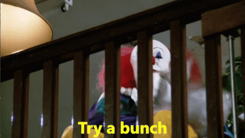Try A Bunch It GIF - Try A Bunch It The Clown GIFs
