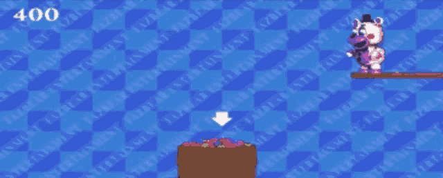 a screenshot of a video game with the number 400 at the top