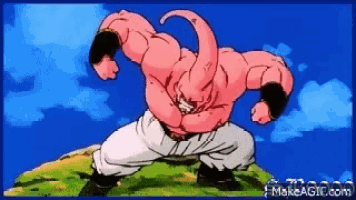 a pixelated image of a cartoon character with makeagif.com written on the bottom right