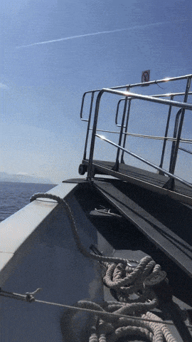 a boat with a no smoking sign on it