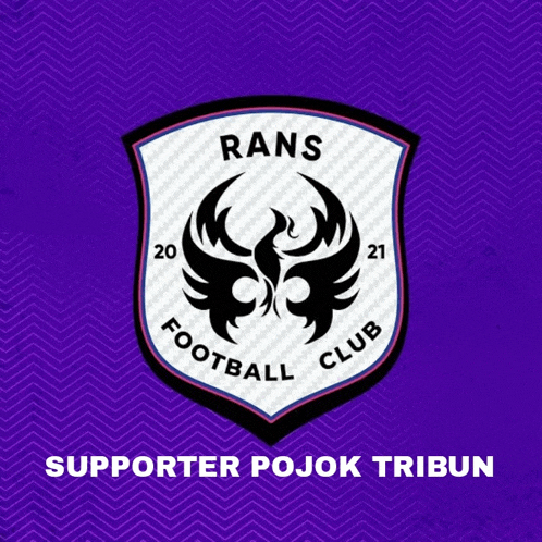a logo for the rans football club with a purple background