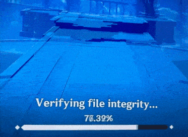 Verifying File Integrity Genshin File GIF - Verifying File Integrity Genshin File Genshin File Integrity GIFs