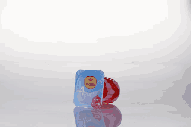 a packet of reina iced tea sits on a white surface
