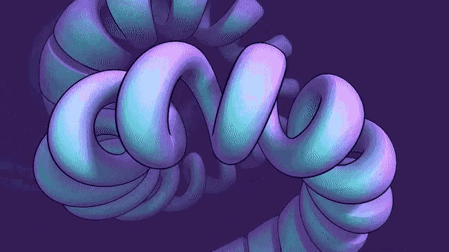 a computer generated image of a purple and blue spiral on a purple background .