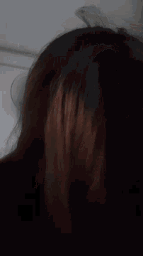 a blurry picture of a person 's face with a white background