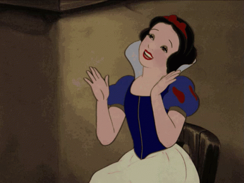 Snow White Clap Joyful Clap GIF - Snow White Clap Joyful Clap Clap And Listen GIFs