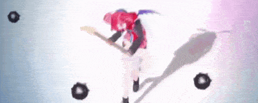 a cartoon character is playing a guitar in a video game