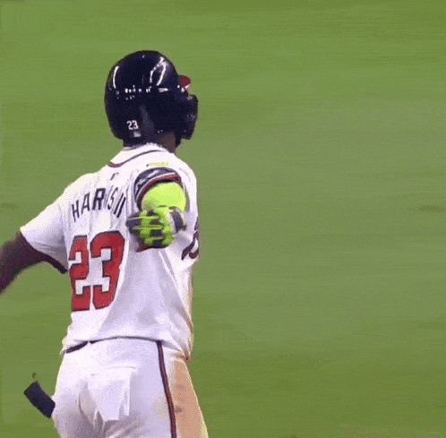 a baseball player with the name harrison on his jersey