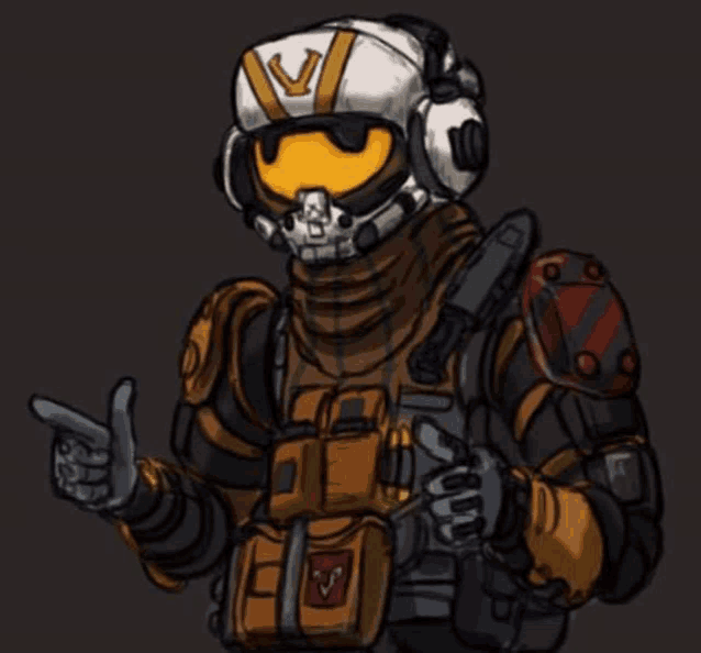 a drawing of a soldier in a helmet giving a thumbs up sign .