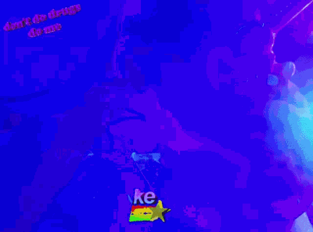 a purple and blue background with the words " the more you smoke "
