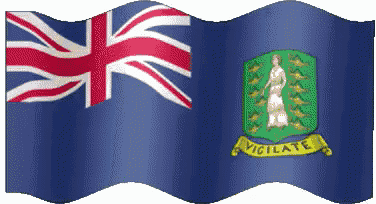a british flag and a british virgin islands flag are waving in the wind