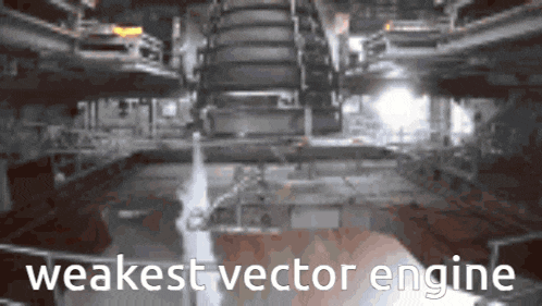 a weakest vector engine is displayed in a blurry image