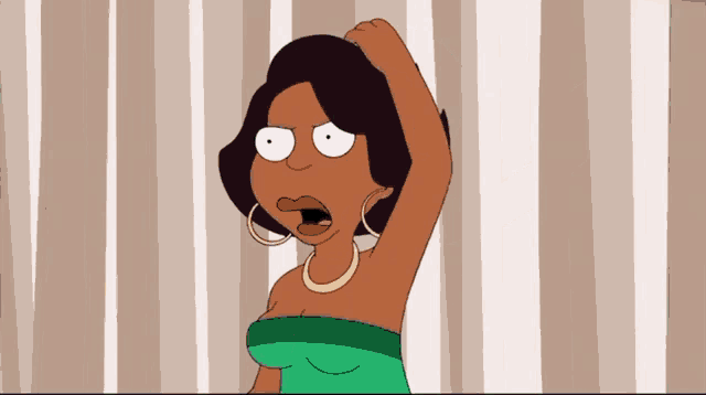 a cartoon of a woman scratching her head